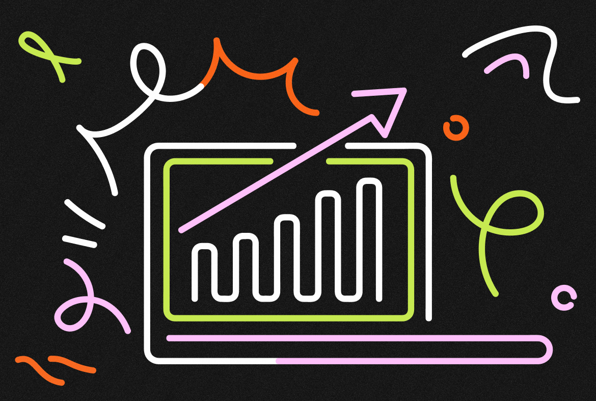 Рост конкуренции и стоимости рекламы: иллюстрация с графиком роста и динамикой привлечения клиентов в digital-маркетинге