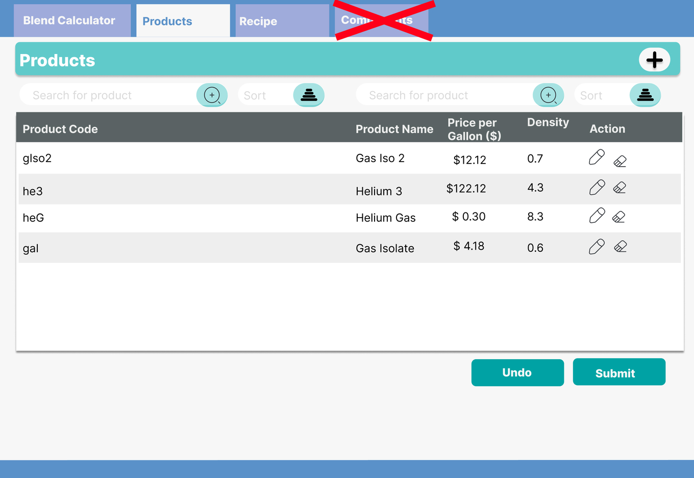 Первая версия дизайна модуля