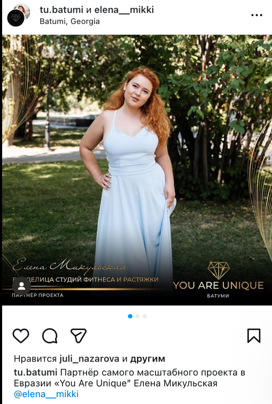 Stretching studio owner public events