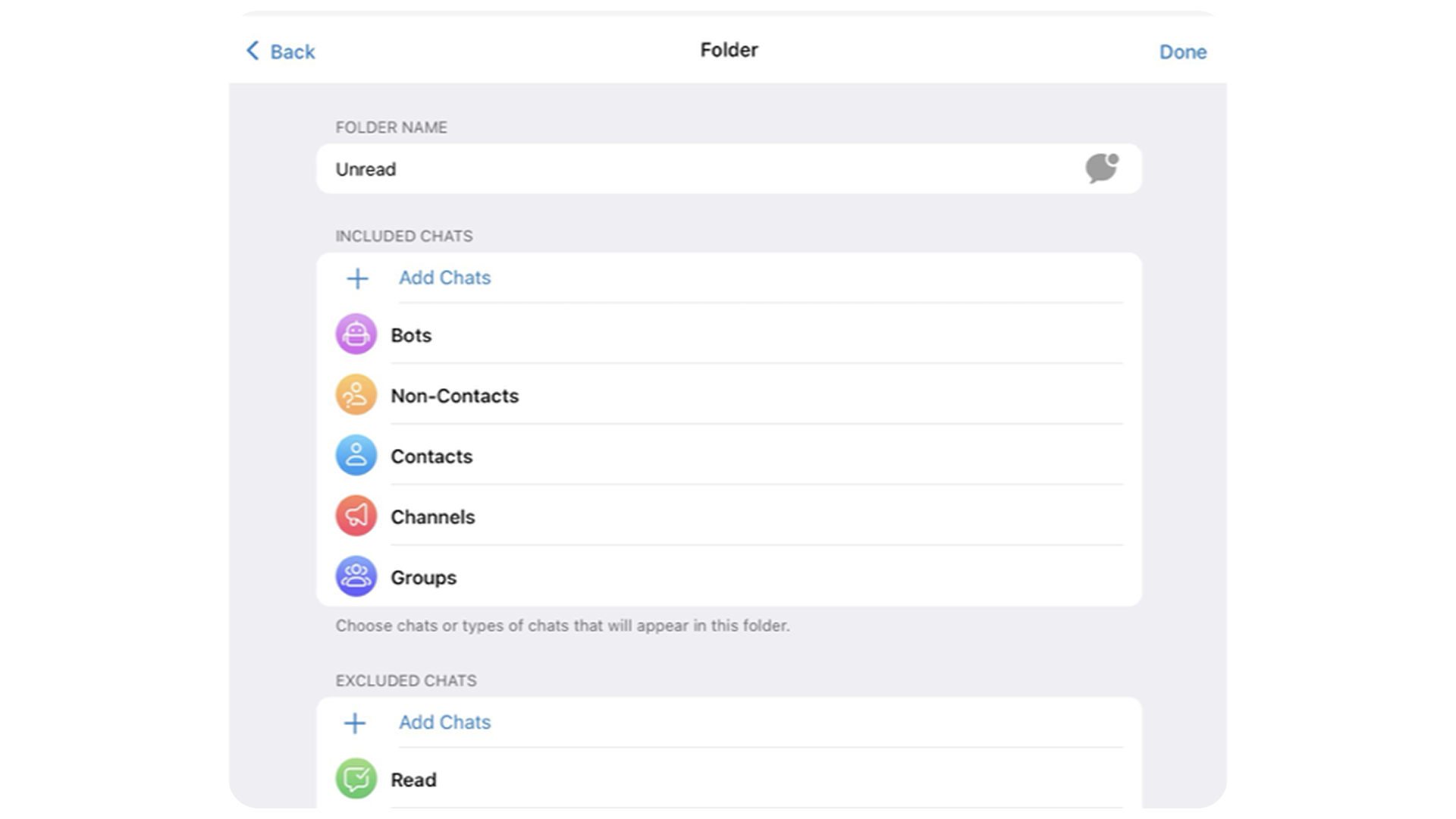 Папки в Telegram для сортировки рабочих чатов