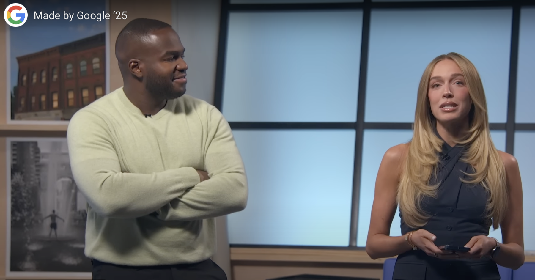 Ведущие рассказывают о новой линейке устройств Гугл