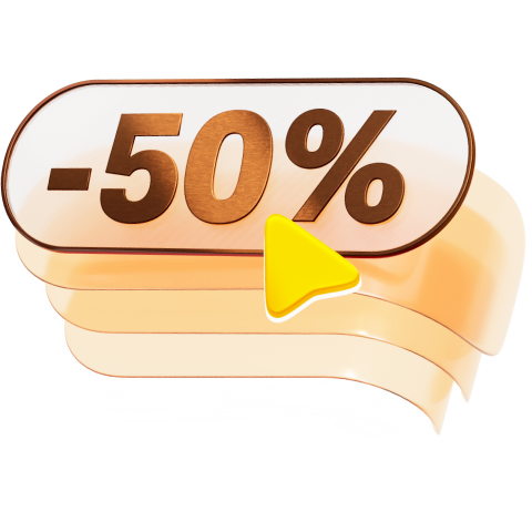 Счет для бизнеса со скидкой 50%