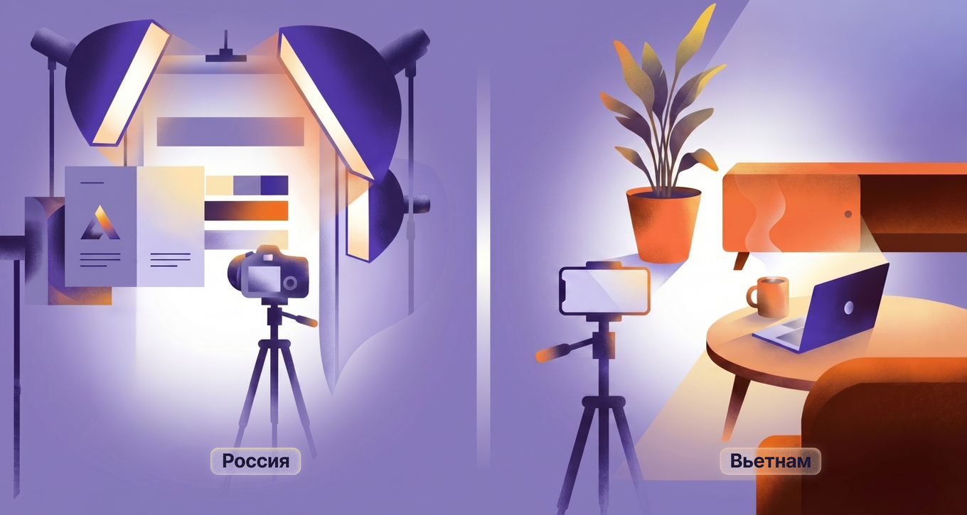 Сравнение российского и вьетнамского подходов к продакшену: студийность и нативность.
