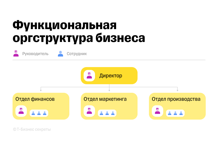Пример функциональной оргструктуры