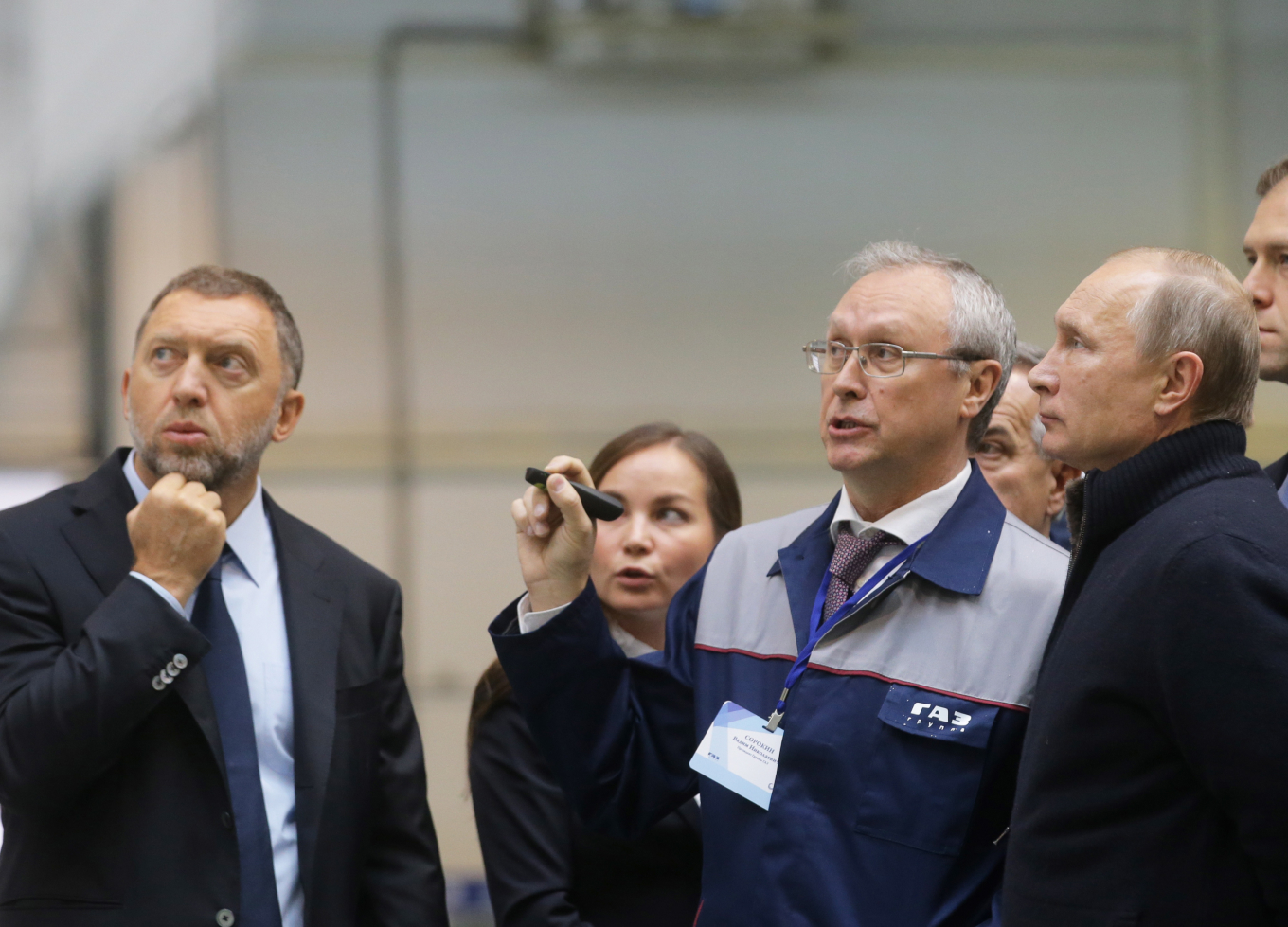 Олег Дерипаска и Владимир Путин