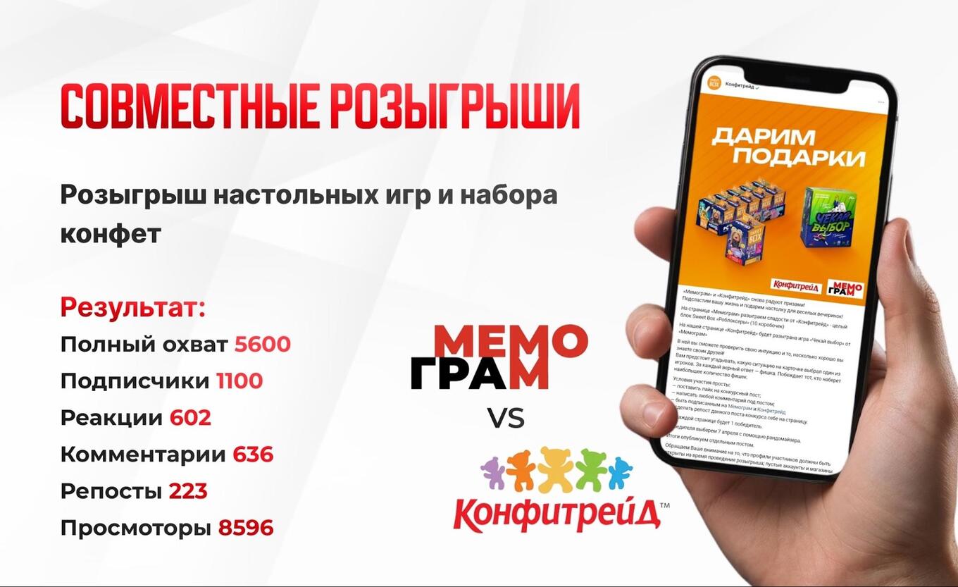Пример совместного розыгрыша