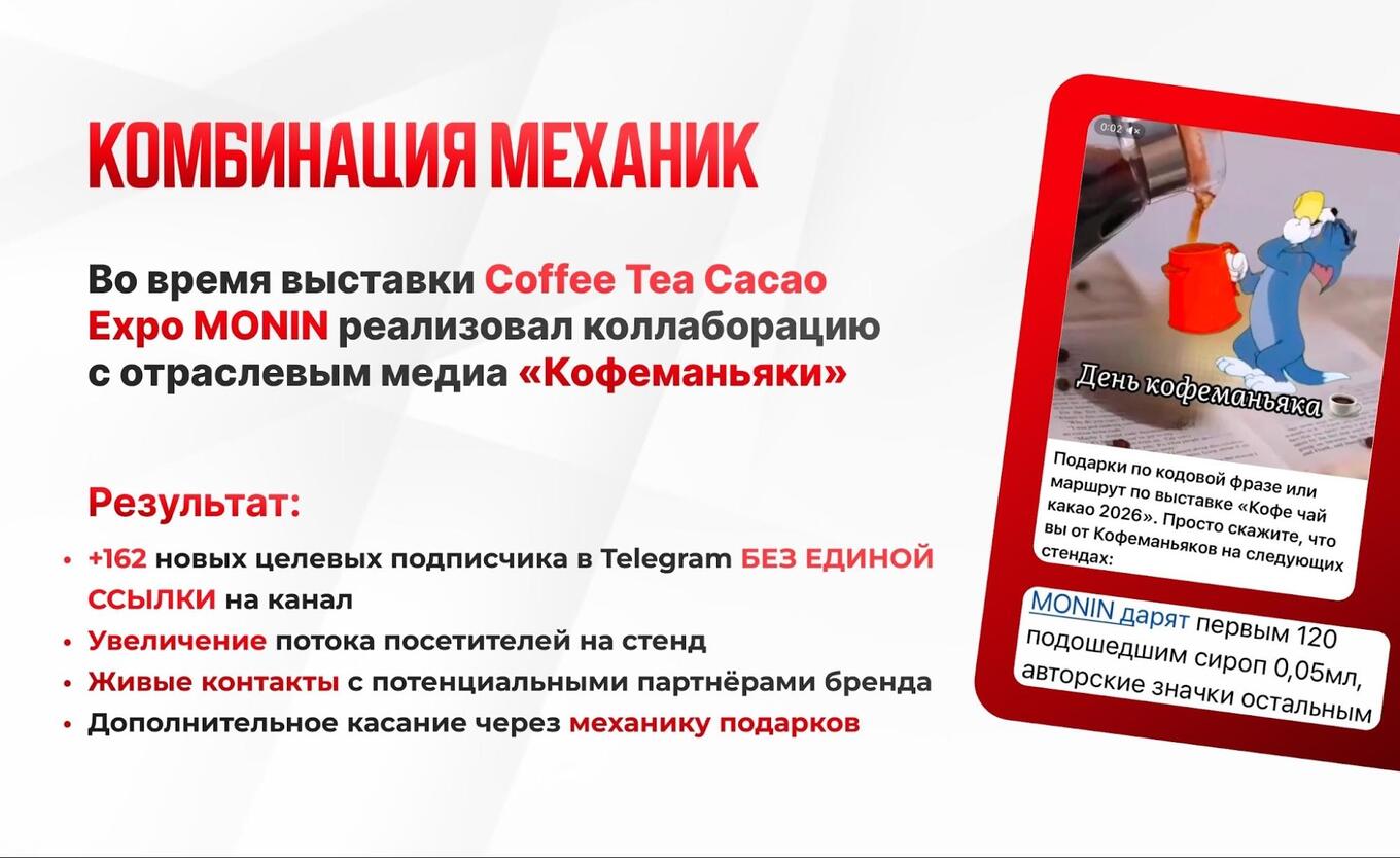 Пример коллаборации с отраслевым медиа «Кофеманьяки»