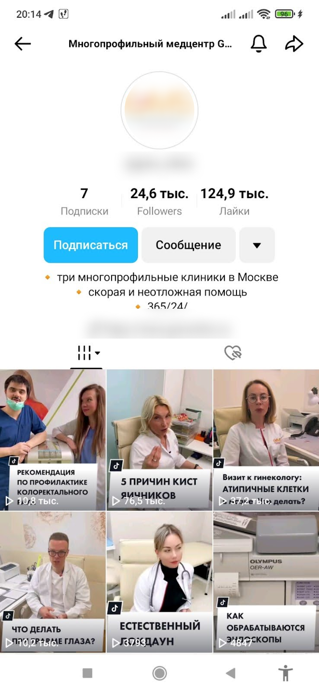 Аналитика соцсети больницы