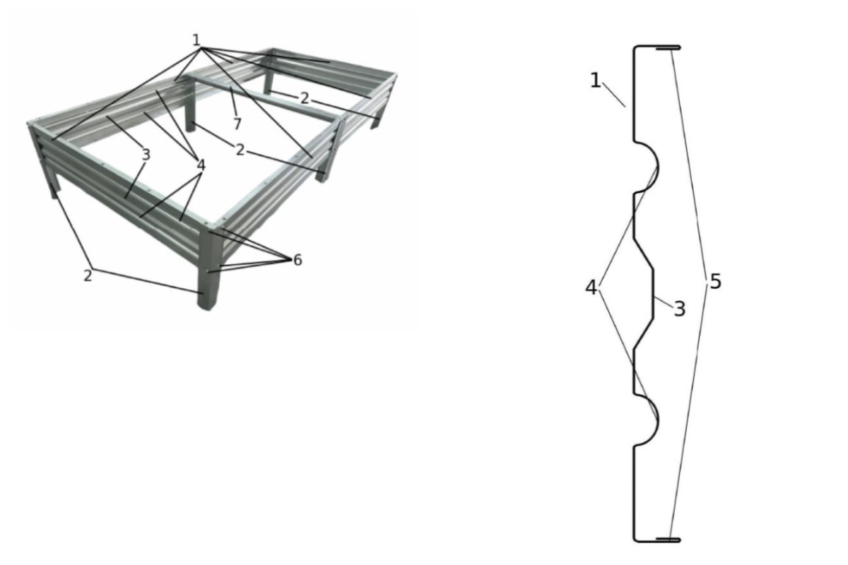 Патент на соединительный элемент модульной грядки