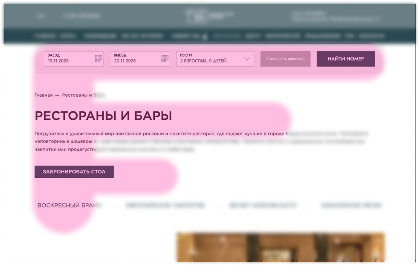 F-образный паттерн сканирования контена пользователем