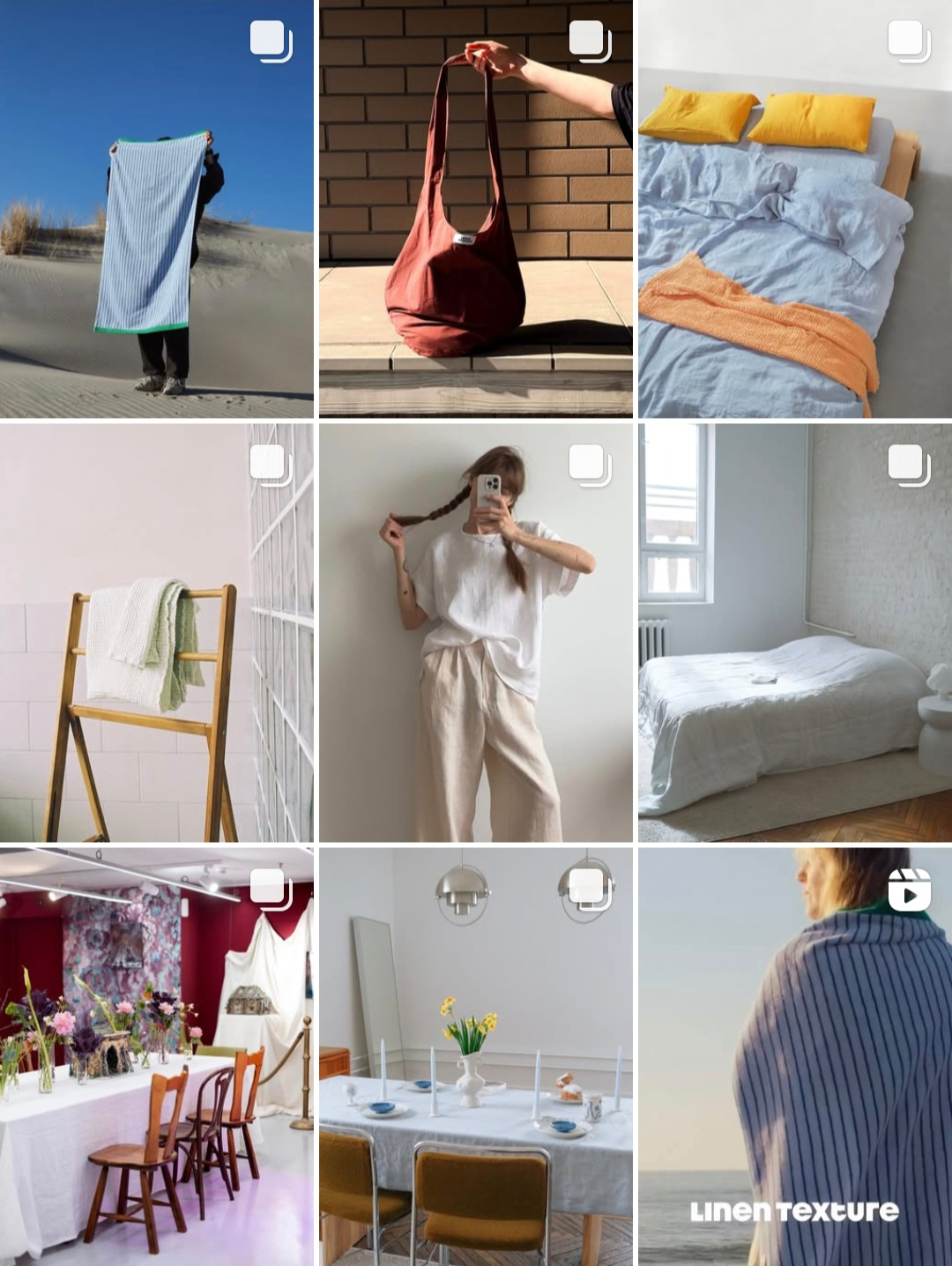 Контент бренда текстиля для дома в соцсетях