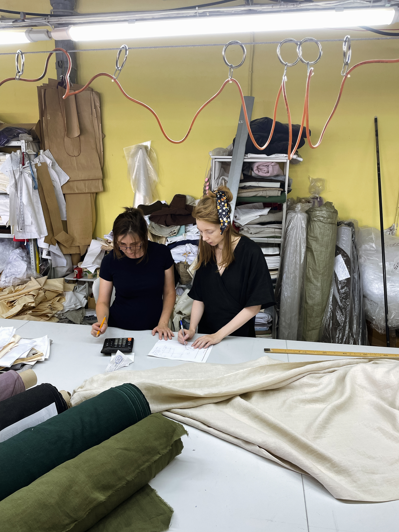 Процесс производства текстиля для дома