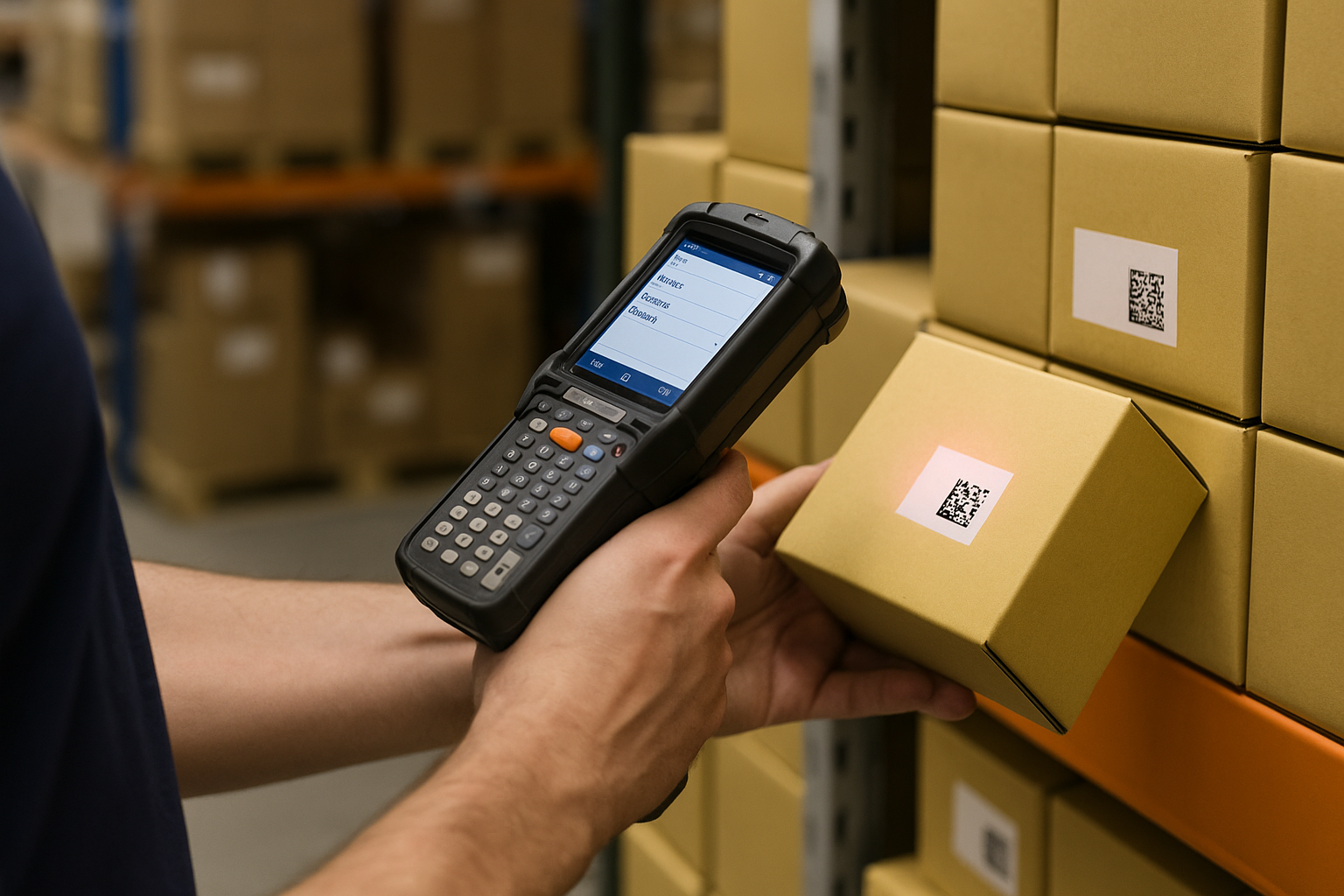 Процесс проверки маркировки товара на складе