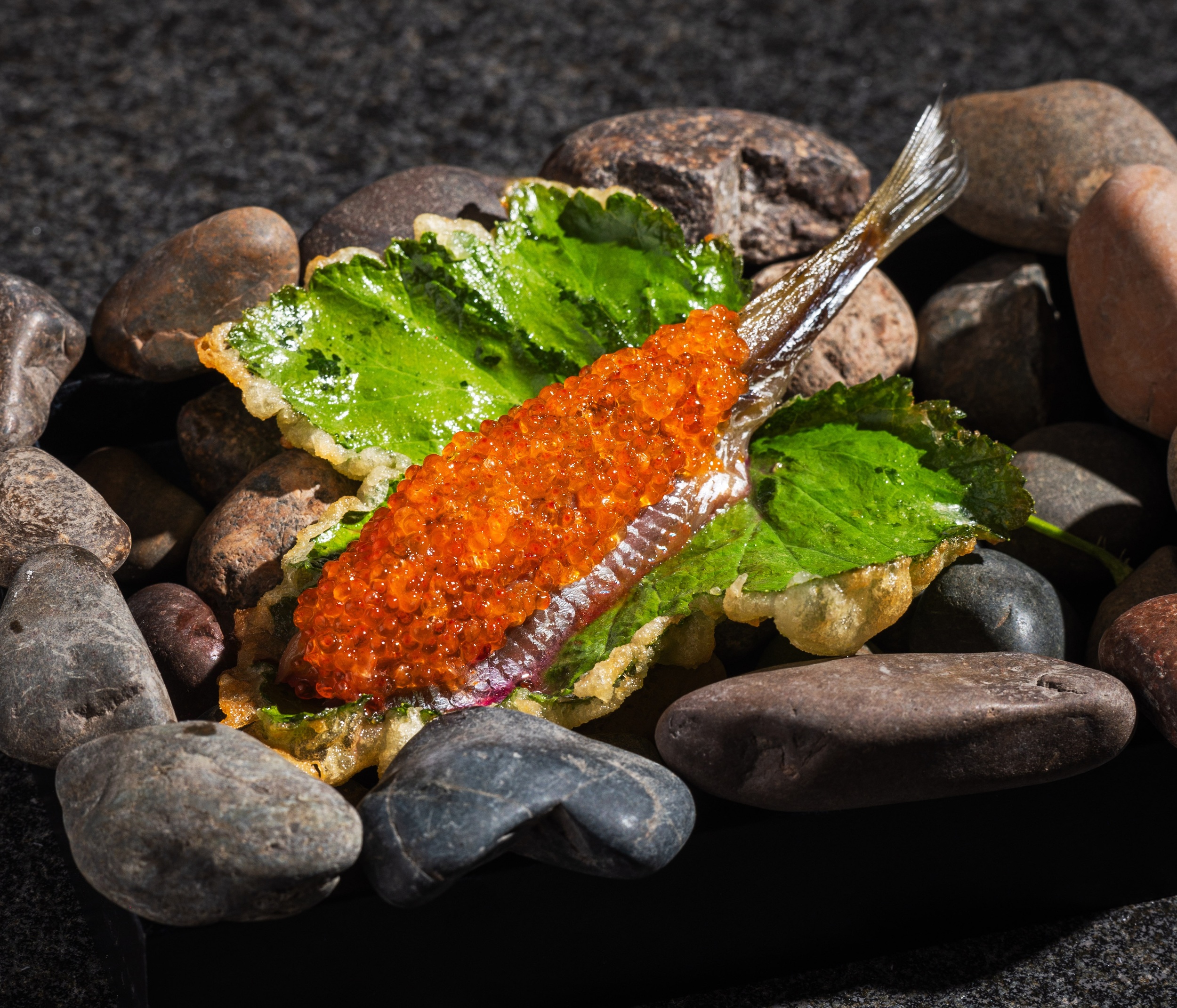 Вяленый тугунок с икрой