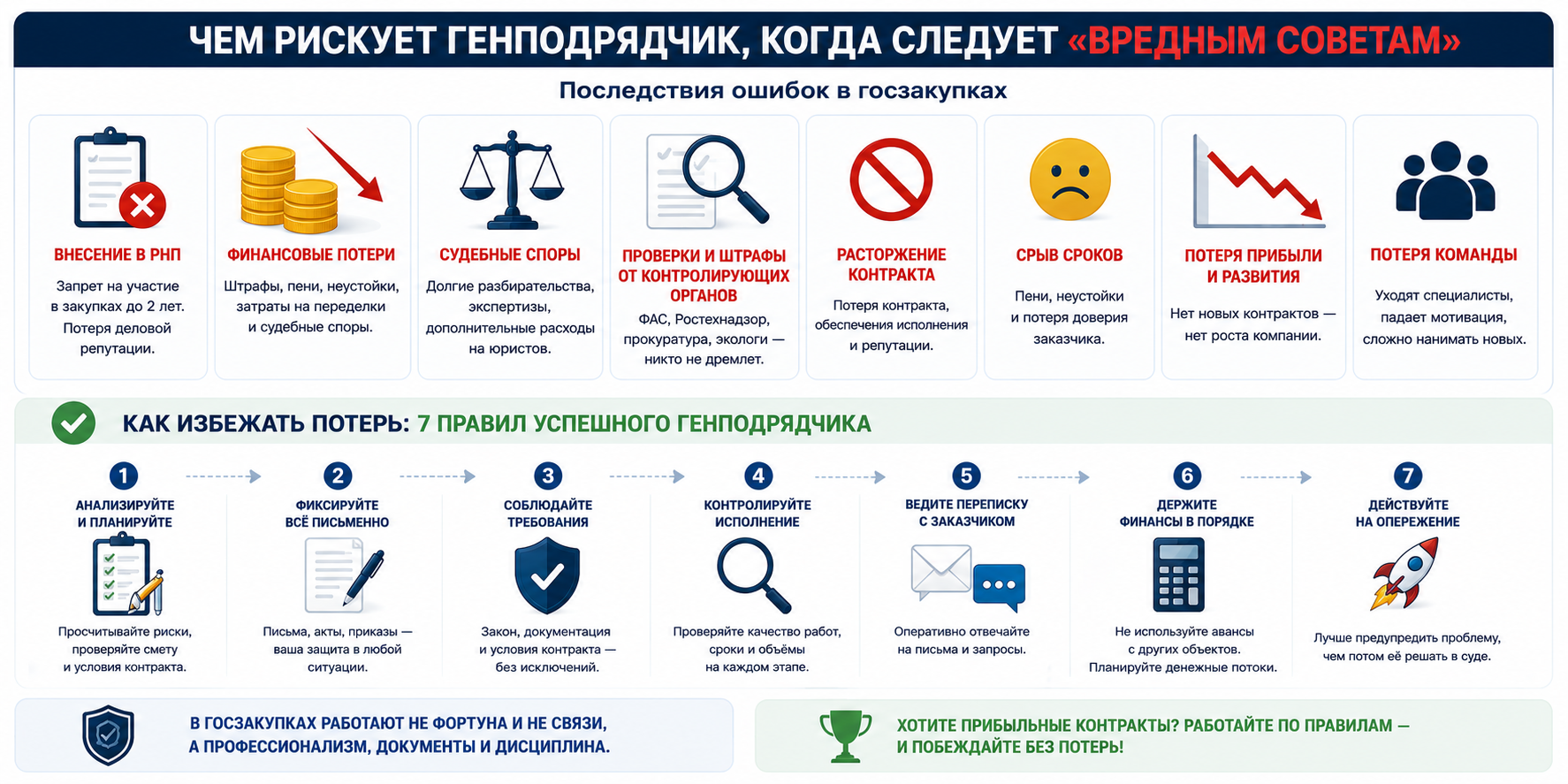Риски и правила генподрядчика