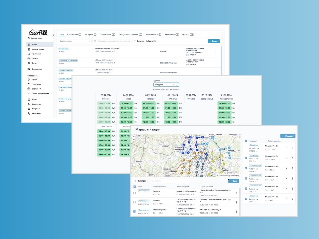 Интерфейс TMS-системы
