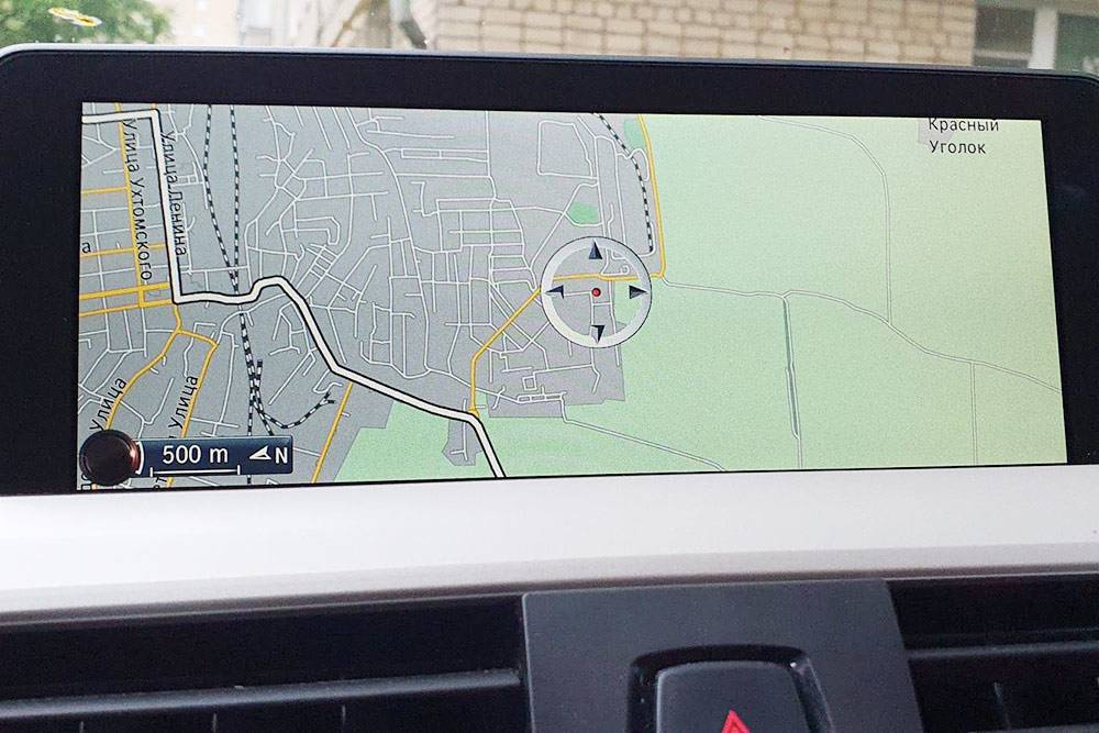 Карта навигатора на новом экране