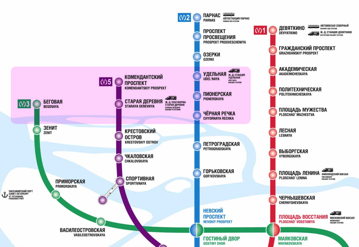 Пионерская метро санкт петербург схема