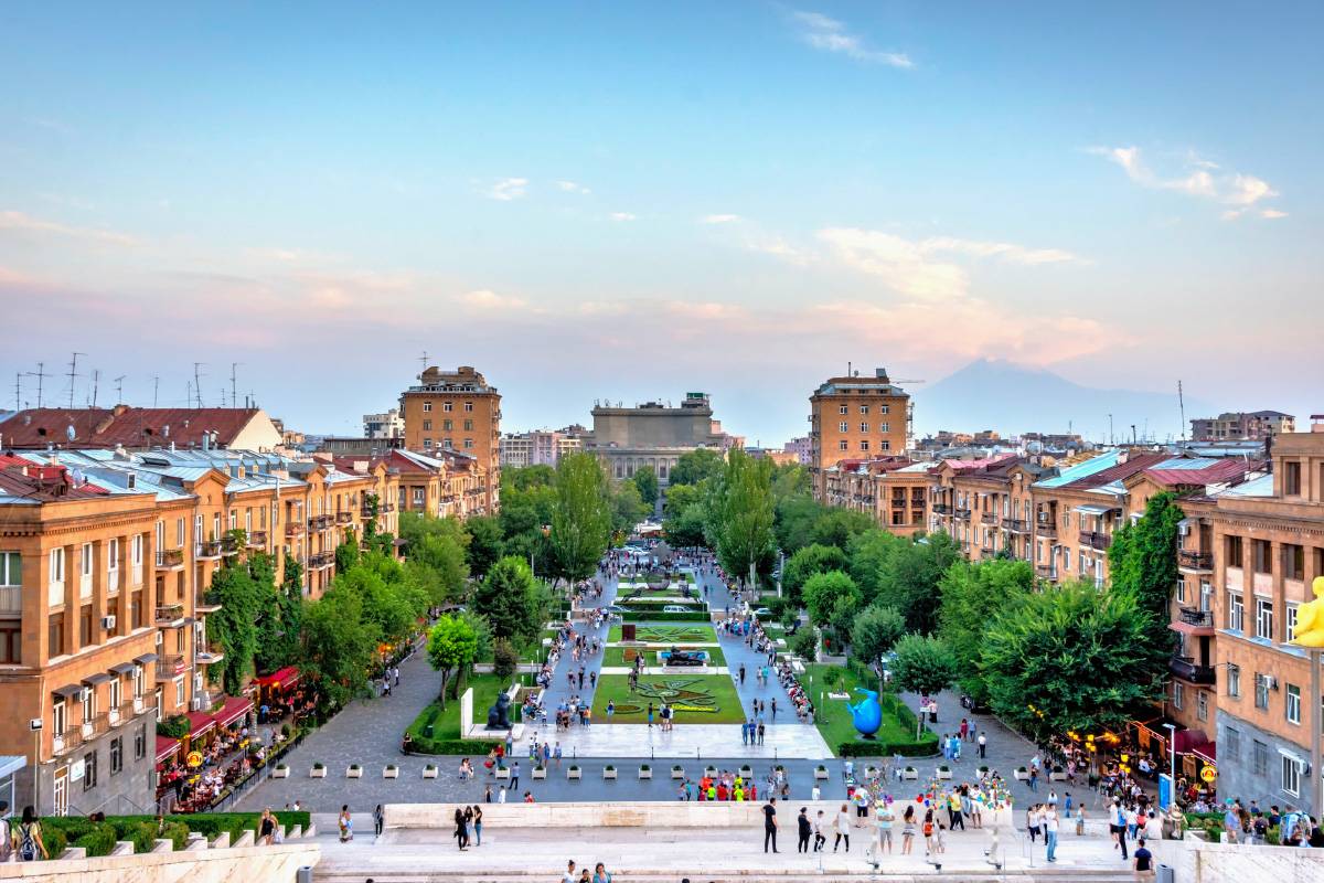 Вид на Ереван с «Каскада». Источник:&nbsp;Ana Flasker / Shutterstock