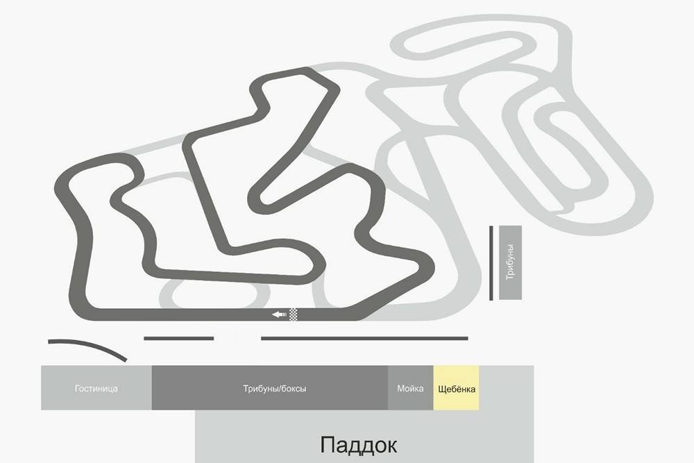 Схема трассы Atron International Circuit. Источник:&nbsp;atrontrack.ru