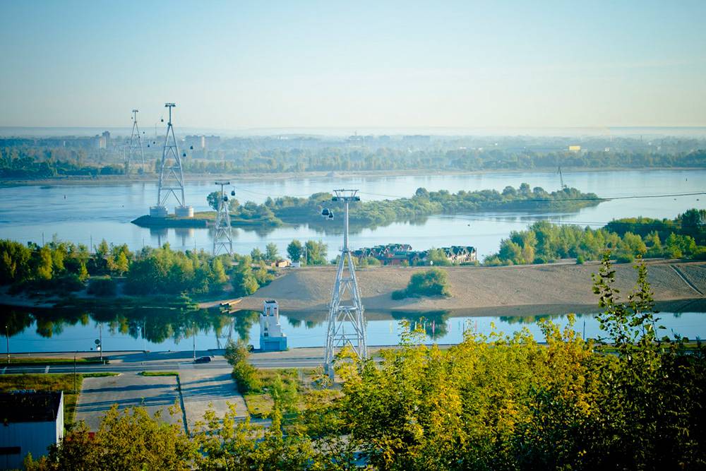 Канатную дорогу построили, чтобы разгрузить транспортный поток на мосту между Нижним Новгородом и Бором. Источник: nnkd.ru