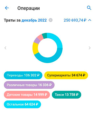 Мои траты за декабрь
