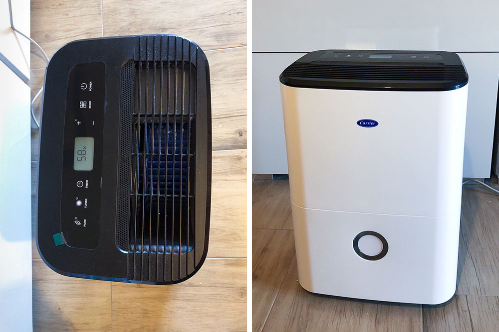 Это осушитель воздуха Carrier на&nbsp;20 литров, купила его в&nbsp;магазине бытовой техники в&nbsp;Херцег-Нови за&nbsp;296&nbsp;€. На&nbsp;тот момент это было около 21&nbsp;000&nbsp;<span class=ruble>Р</span>. В&nbsp;России есть приборы дешевле или&nbsp;мощнее за&nbsp;эти деньги