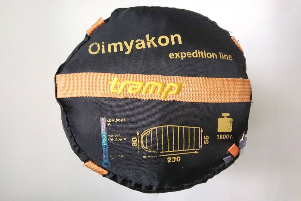 Температура экстрима и нижний предел комфорта на чехле от спальника уже стерлись, остался только верхний предел комфорта, который ближе к правде