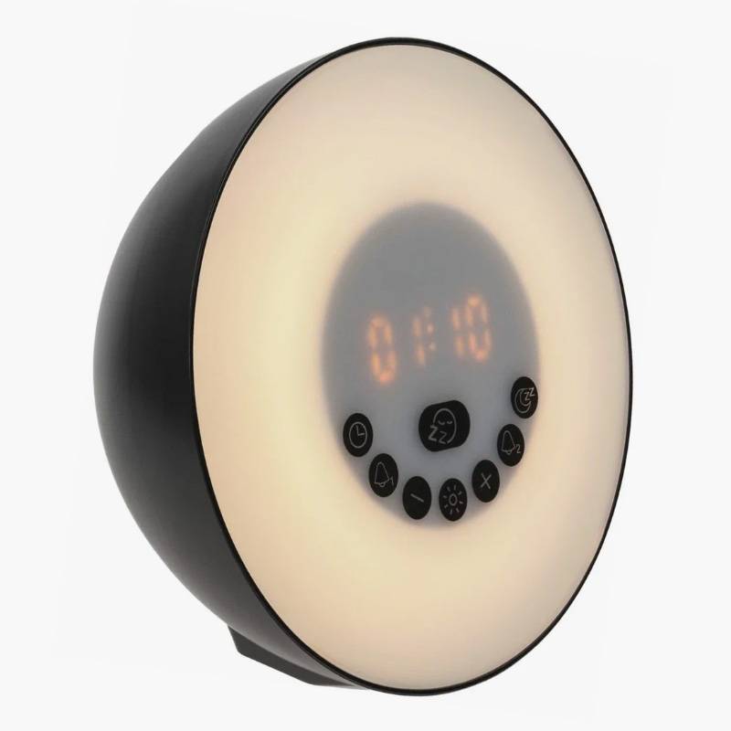 Такой световой будильник стоит 3490 <span class=ruble>Р</span>. Лампы, способные имитировать не только рассветный желтый свет, но и красный закатный, могут стоить дороже