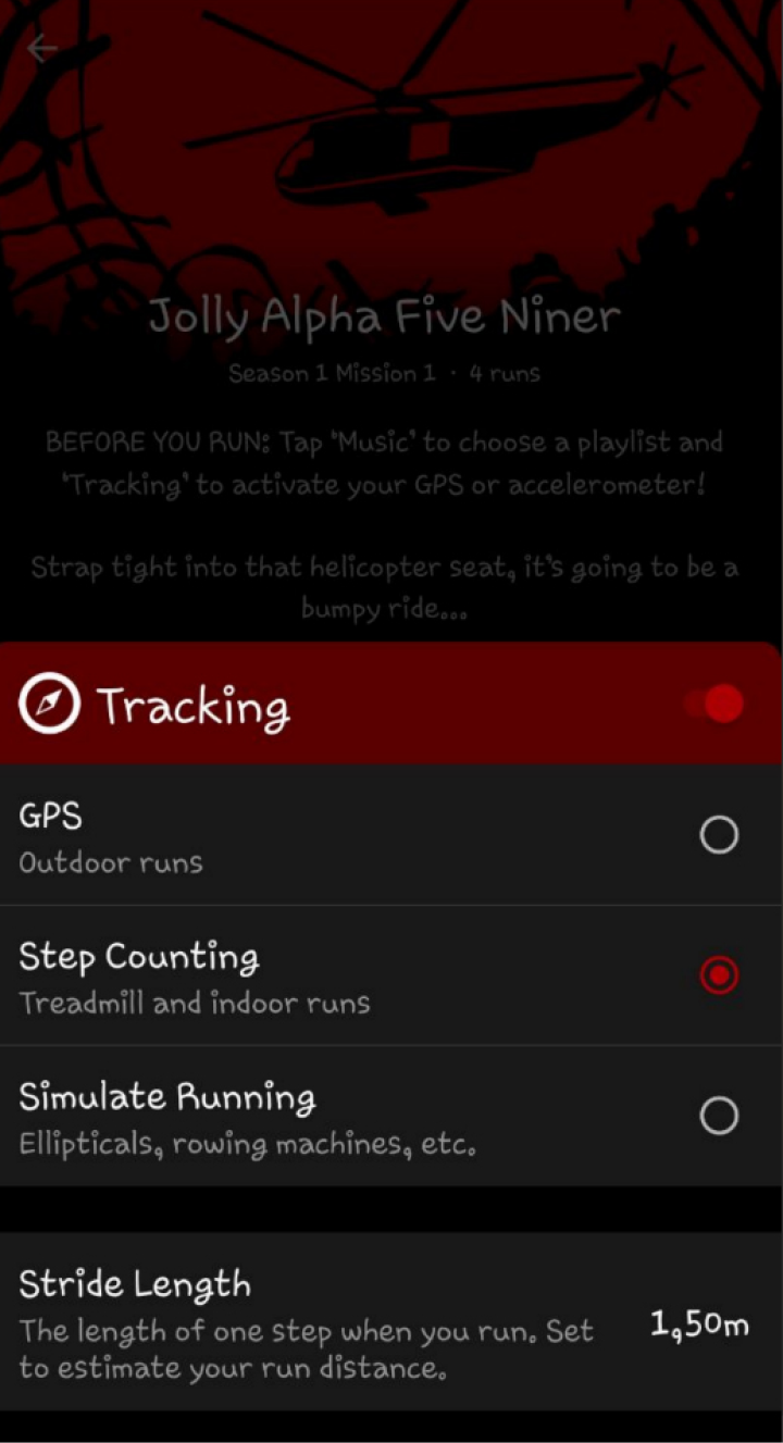 Для отслеживания шагов можно использовать GPS или внутренние функции смартфона. Еще есть режим для эллиптических тренажеров