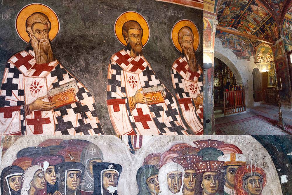 Фрагменты внутренней росписи церкви в Калопанайотисе