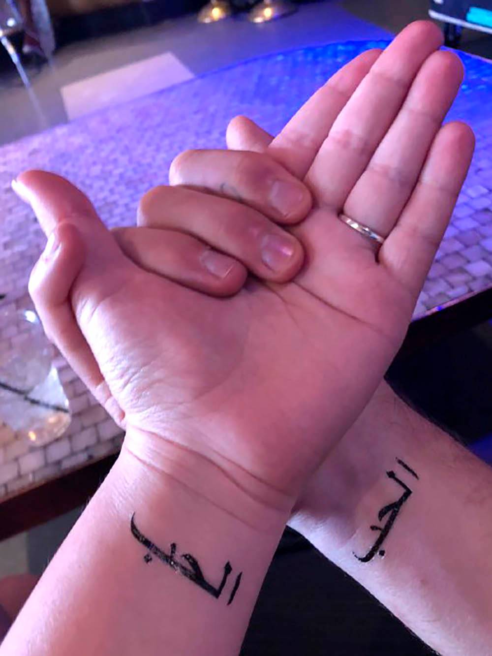 Переводные татуировки «любовь» на арабском языке. Мы с мужем оба увлекаемся Ближним Востоком