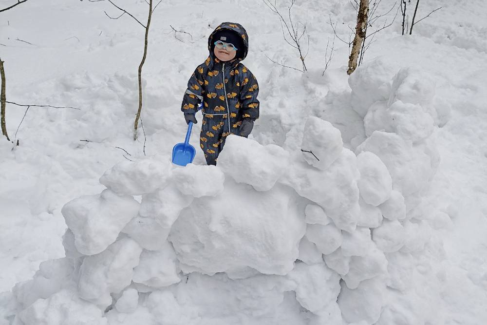 Температура на улице −3&nbsp;°C: идеально для&nbsp;строительства крепости