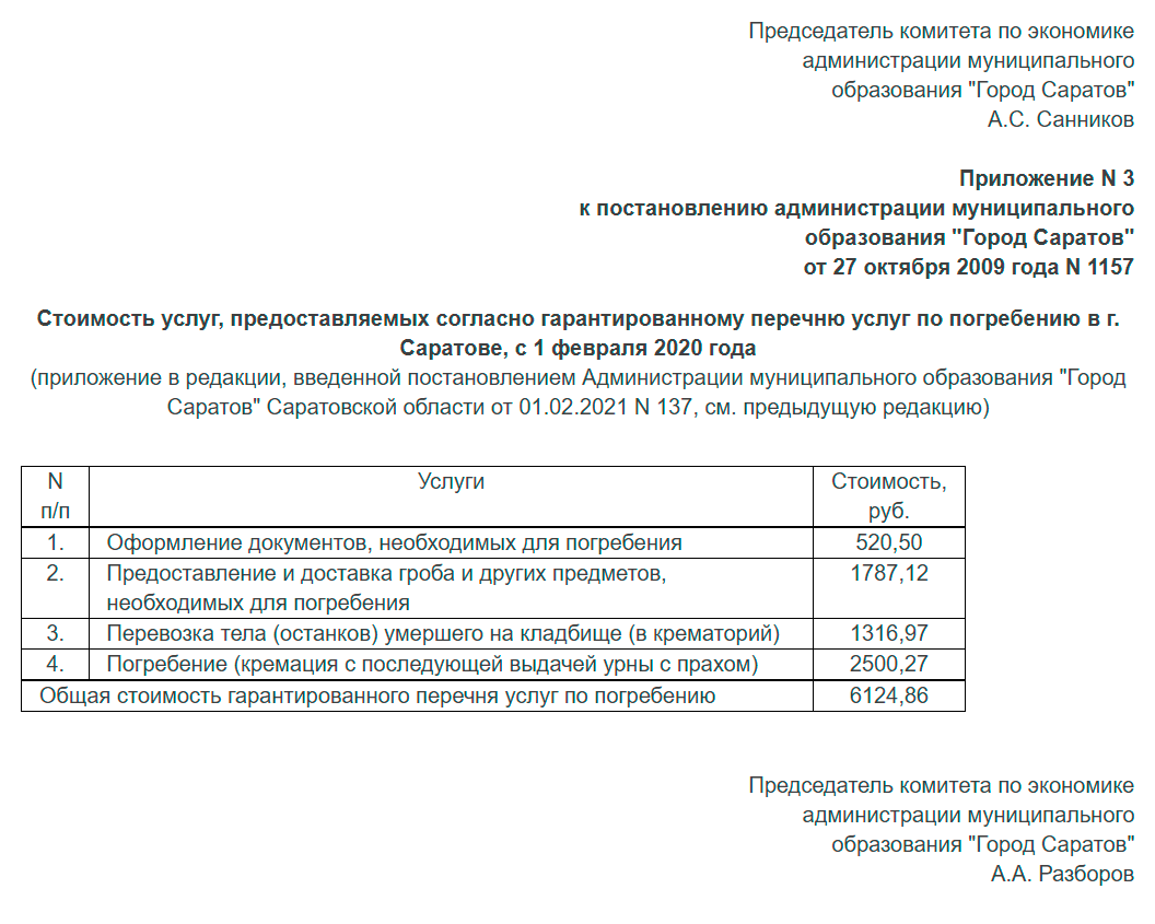 В Саратове, где я живу, стоимость гарантированного перечня на 2019&nbsp;год — 6124,86 <span class=ruble>Р</span>, а сам перечень тоже краткий