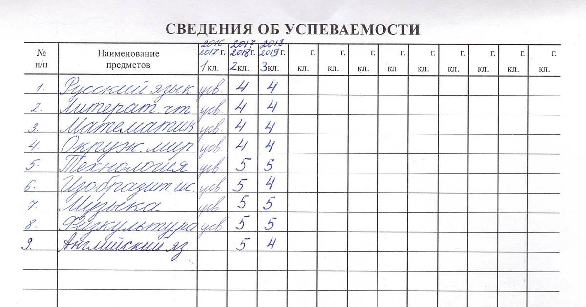 Годовые оценки у сына не&nbsp;самые блестящие, но&nbsp;зато без&nbsp;троек