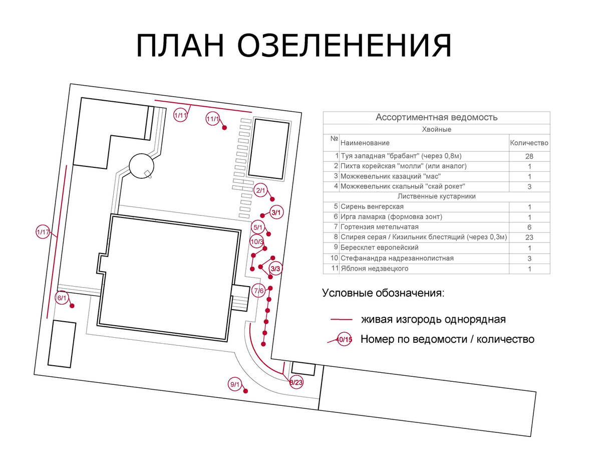 План озеленения поможет продумать схему посадок и избежать лишних трат и стихийных покупок