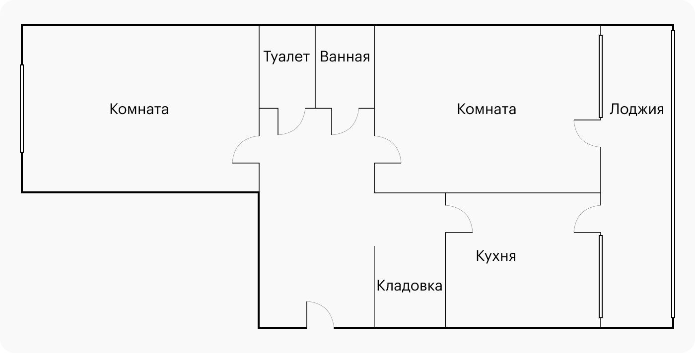 Планировка квартиры чешка 3 комнаты в пятиэтажке