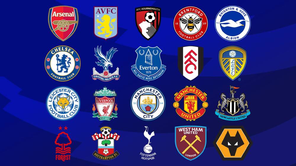 Клубы-участники английской Премьер-лиги в сезоне 2022/23. Источник: skysports.com