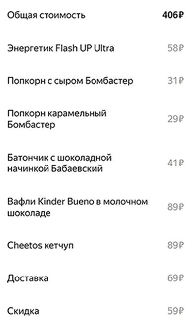 Мой заказ в «Яндекс-лавке»