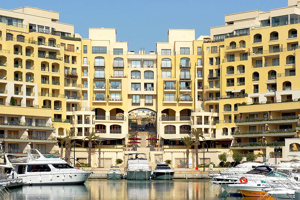 Самый первый комплекс элитной недвижимости на Мальте — Портомасо. Стоимость квартир начинается от 450 000 € за апартаменты с одной спальней и без&nbsp;вида на море