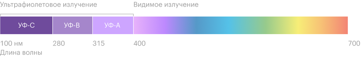 Ультрафиолетовая радуга лежит вне&nbsp;пределов видимого света