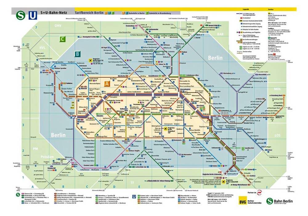 Схема метро берлина на русском