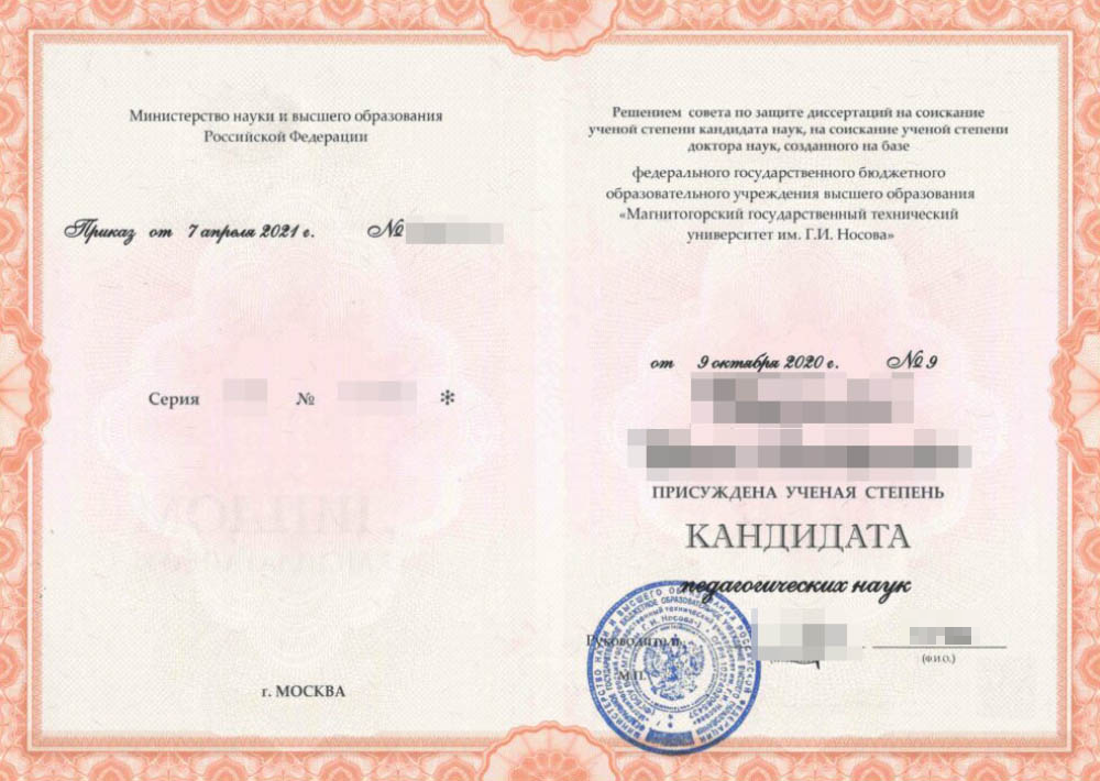 После защиты диссертации аспирант получает диплом кандидата наук. Этот документ выдает Высшая аттестационная комиссия при Минобрнауки. Источник:&nbsp;kpvk.edu.kz