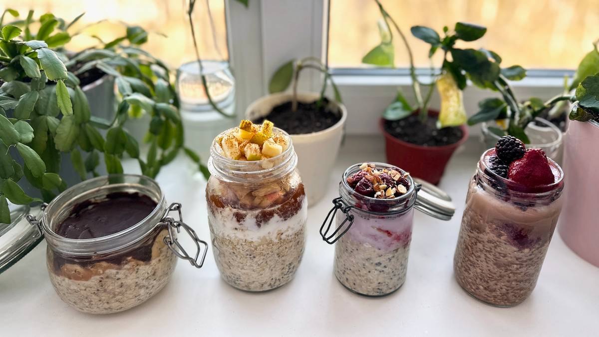 Рецепт overnight oats, или ленивой овсянки, в банке в домашних условиях ...