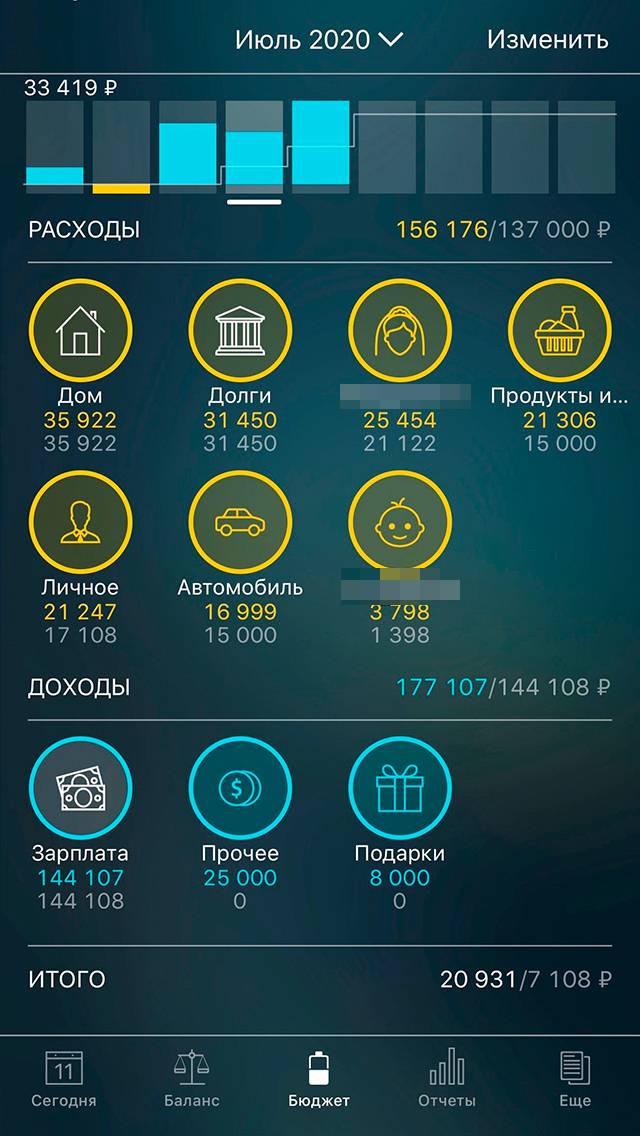 Для&nbsp;ведения бюджета я пользуюсь приложением Money Pro