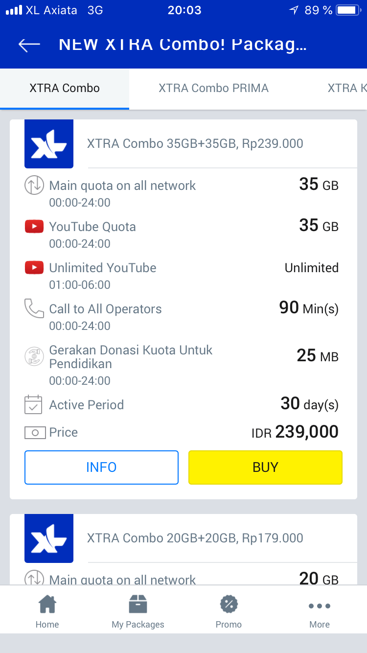 У оператора XL удобное мобильное приложение