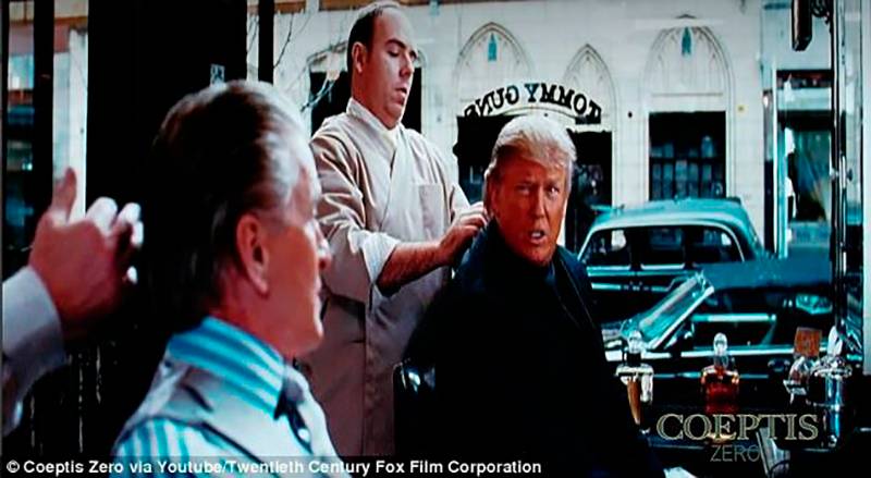 Дональд Трамп в вырезанной сцене из фильма. Источник: Daily Mail