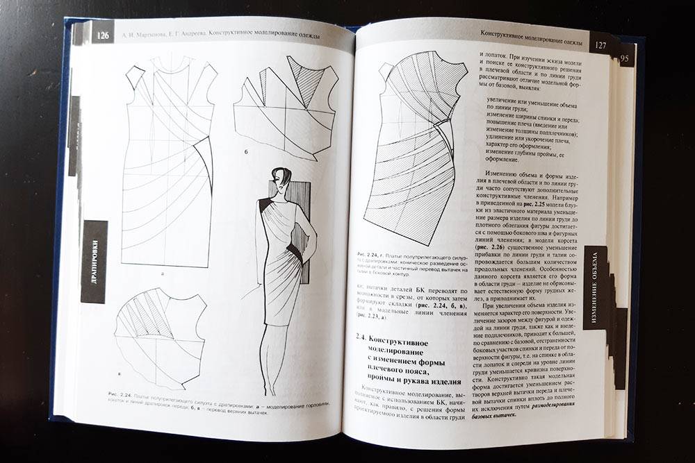 А в «Конструктивном моделировании одежды» объясняют, как на основе базовых чертежей делать новые модели