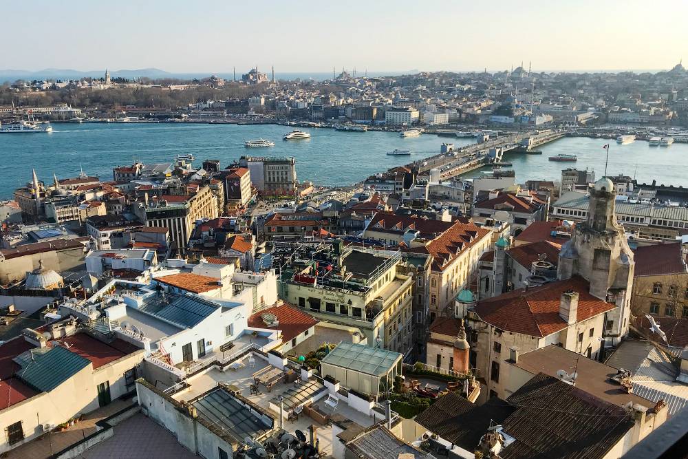 Такой вид на Стамбул открывается с Галатской башни