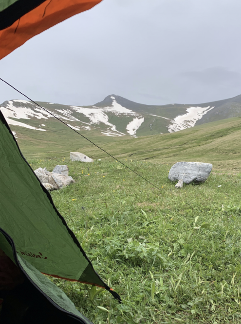Поход в горы с палатками